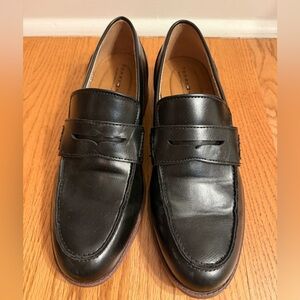 Tommy Hilfiger Men's Black Leather Slip-On Loafers